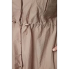 Women Fashion Stylish Plus Size Midi Length Shirt Collar Fitted Parachute Woven Plus Size Dress