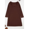 Women Fashion Stylish Plus Size Midi Length Square Neck Slim Camisole Knitted Plus Size Dress