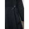 Womens Plus Size Midi Length Crew Neck Relaxed Tweed Buckle Accessory Woven Plus Size Dress