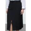 Kadın Moda Stil Maxi Astarsız Dokuma Büyük Beden Maxi Yırtmaçlı Dokuma Etek
