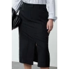 Kadın Moda Stil Maxi Astarsız Dokuma Büyük Beden Maxi Yırtmaçlı Dokuma Etek