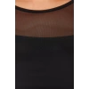 Women Fashion Stylish Plus Size Midi Length Crew Neck Fitted Tulle Knit Plus Size Dress