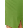 Kadın Moda Şık Büyük Beden Midi Boy Kayık Yaka Fitted Tek Omuz Örme Elbise