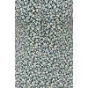 Womens Plus Size Mini Square Neck Fitted Floral Patterned Buttoned Summer Knitted Dress TBBSS23AH00240