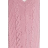 Women Fashion Stylish Hijab V Neck Standard Sleeve Midi Knitted Sweater