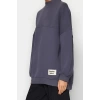 Womens Hijab Fashion Oversize Crew Neck Standard Sleeve Regular Knitted Polar Fleece Inside Furry Sweatshirt