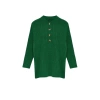 Women Fashion Stylish Hijab Buttoned Collar Low Sleeve Regular Selanik Knitted Buttoned Soft Knitwear Sweater