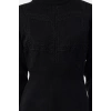Women Fashion Stylish Hijab Maxi Length Stand Collar Fitted Lace Detail Soft Texture Knit Dress