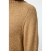Women Fashion Stylish Hijab Maxi Length Half Turtleneck Relaxed Soft Textured Knitwear Tunic Dress