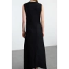 Women Fashion Stylish Hijab Midi Length Crew Neck Regular Knitted Undershirt Lining Dress