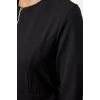 Women Fashion Stylish Hijab Maxi Length Crew Neck Regular Zipper Detail Pleated Woven Dress