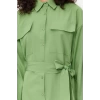 Womens Hijab Maxi Length Oversize Belted Adjustable Sleeves Cotton Woven Shirt Dress