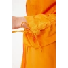 Womens Hijab Maxi Length Oversize Belted Adjustable Sleeves Cotton Woven Shirt Dress