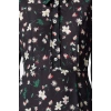 Kadın Moda Şık Tesettür Maxi Boy Hakim Yaka Regular Dokuma Çiçek Desenli Elbise