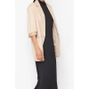 Women Fashion Stylish Hijab Maxi Length Stand Collar Regular Knitted Diver Scuba Sleeveless Lining Underwear Dress
