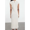 Women Fashion Stylish Hijab Maxi Length Crew Neck Regular Crepe Woven Undershirt Lining Dress
