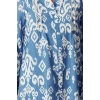 Women Fashion Stylish Hijab Maxi Length Judge Collar Regular Shawl Patterned Linen Look Woven Dress
