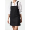 Women Fashion Stylish Mini Length Square Collar Regular Herringbone Vest Woven Dress