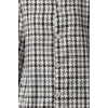 Women Fashion Stylish Mini Length V Neck Regular Tweed Fabric Flounce Woven Dress