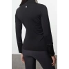 Womens Stand Collar Standard Sleeve Standard Extra Warm Zippered Polar Winter Knitted Sports Sweatshirt