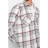 Fashion Shirt Collar Plaid Long Sleeve Regular Fit Double Pocket Winter Lumberjack Checkered Shirt
