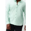 Moda Düğmeli Yaka Düz Uzun Kol Regular Fit Rahat Düğmeli Yaka Basic Büyük Beden Gömlek
