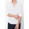 Moda Gömlek Yaka Geometrik Uzun Kol Desenli Slim Fit Erkek Erkek Gömlek