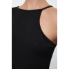 Women Fashion Stylish Midi Length Asymmetrical Neck Fitted Bodycon Single Sleeve Knitted Dress