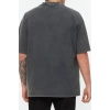 New Season Comfortable Cotton Stand Collar Short Sleeve Plain Patterned Casual T-Shirt