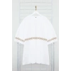New Season Oversize Cotton Crew Neck Short Sleeve Ethnic Patterned Casual Plus Size T-Shirt