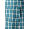 Women Fashion Stylish Mini Length Square Collar Regular Plaid Checked Woven Dress
