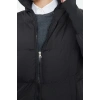 Kadın Moda Şık Regular Dik Yaka Midi Düz Astarlı Oversize Ribana Kollu Su İtici Şişme Mont