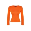 Women Fashion Stylish Crew Neck Standard Sleeve Regular Basic Knitwear Sweater