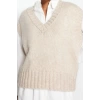 Women Fashion Stylish V Neck Regular Sleeve Crop Soft Textured Knitted Sweater