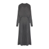 Womens Fashion Stylish Tube Leg Crop Length Long Sleeve Crop Finger Detailed Knitwear Top-Bottom Set