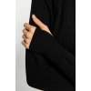 Womens Fashion Stylish Tube Leg Crop Length Long Sleeve Crop Finger Detailed Knitwear Top-Bottom Set