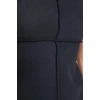 Kadın Moda Şık Mini Boy Dik Yaka Regular A Kesim Çan Form Selanik Triko Görünümlü Örme Elbise