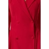 Kadın Moda Şık Mini Boy Ceket Yaka Regular Piliseli Dokuma Ceket Elbise
