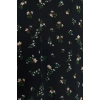 Kadın Mini Boy V Yaka Regular Çok Renkli Çiçekli Çiçek Desenli A Kesim Astarlı Şifon Dokuma Elbise