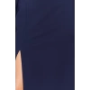 Women Fashion Stylish Midi Length Square Neck Regular Slit Woven Dress