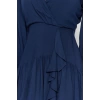 Women Fashion Stylish Mini Length Double Breasted Regular Plain Woven Dress
