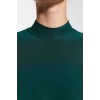 Kadın Moda Şık Maxi Boy Dik Yaka Slim Fitted Vücuda Oturan Esnek Örme Elbise