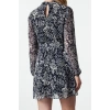 Women Fashion Stylish Mini Length Stand Collar Regular Ethnic Woven Winter Dress
