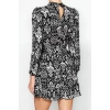 Women Fashion Stylish Mini Length Stand Collar Regular Ethnic Woven Winter Dress