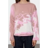 Women Fashion Stylish Crew Neck Standard Sleeve Regular Patterned Knitwear Sweater