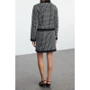 Womens Fashion Stylish Regular Length Long Sleeve Knitted Detailed Knitwear Top-Bottom Set