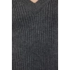 Women Fashion Stylish Maxi Length V Neck Regular Knitted Woolen Basic Dress