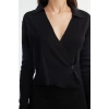 Women Fashion Stylish Midi Length Double Breasted Regular Knitted Plain Dress