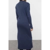 Women Fashion Stylish Midi Length Double Breasted Regular Knitted Plain Dress