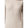 Women Fashion Stylish Midi Length Carmen Collar Regular Knitwear Soft Texture Turn-down Collar Dress
